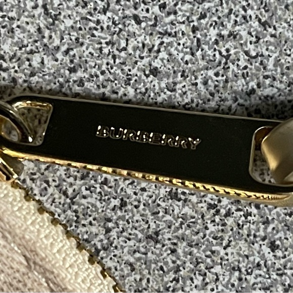 Burberry Canvas Cosmetic/Make Up Wristlet Bag - Picture 9 of 15